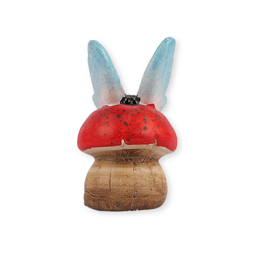 Mini Butterfly Toadstool Garden Ornament Garden Ornaments for the love of gardening Blue  