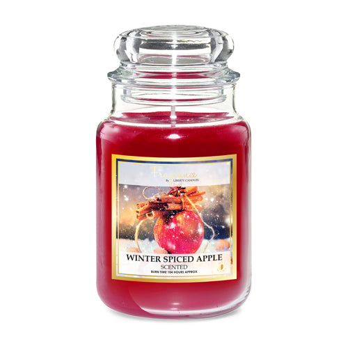 Liberty Candles Winter Spiced Apple Scented Candle 18oz Candles Liberty Candles   
