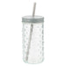 Bubble Mason Glass Jars Assorted Colours Drinkware FabFinds Grey  