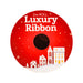 Red Luxury Christmas Ribbon Assorted Styles 2M Christmas Wrapping & Tissue Paper FabFinds   