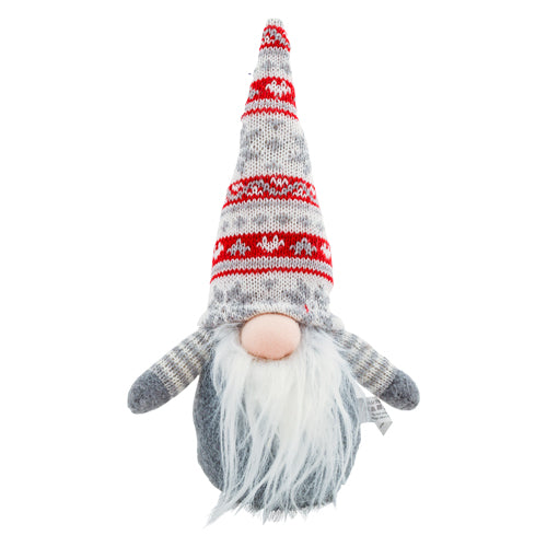 Buy Christmas Gonk with Grey and Red Snowflake Hat Small- FabFinds