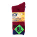 Trekkers Men's Thermal Socks 3Pk Size 6-11 Assorted Styles Socks Trekkers Burgundy Navy & Black Stripe  