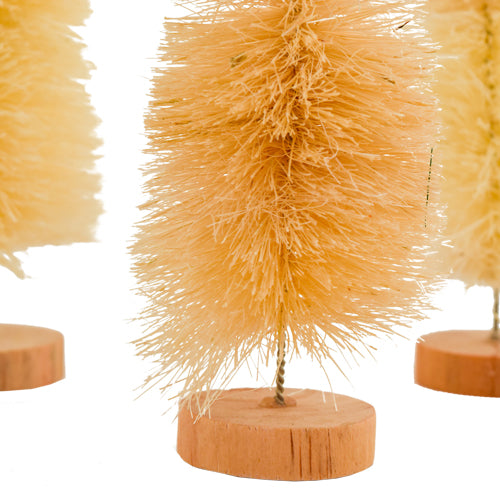 Decorative Sisal Trees 6" Assorted Colours 3 Pack Christmas Decoration FabFinds   