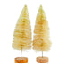 Decorative Sisal Trees 10" Assorted Colours 2 Pack Christmas Decorations FabFinds Cream  