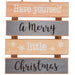 'Have Yourself A Merry Little Christmas' Wooden Hanging Sign Christmas Decoration FabFinds   