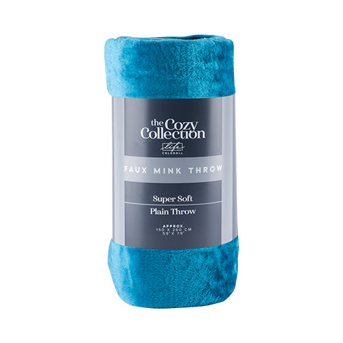 Coloroll Faux Mink Throw 150cm x 200cm - FabFinds