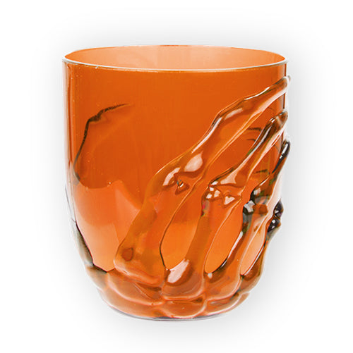 Halloween Spooky Hand Drinking Tumbler Halloween Accessories FabFinds Orange  