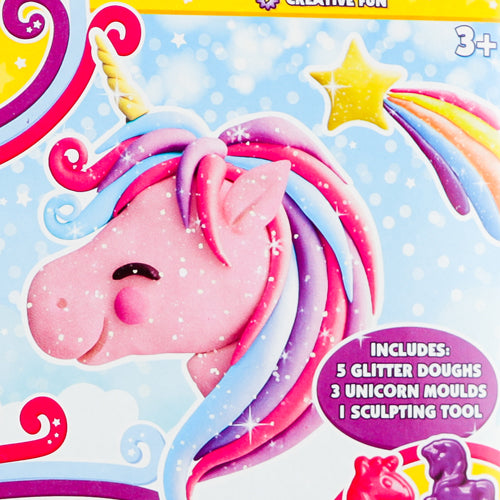The Dough Factory Glitter Unicorns Modelling Dough Playset Arts & Crafts Nixy Toys   