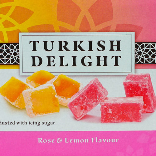 Turkish Delight Rose & Lemon Flavour 225g Sweets, Mints & Chewing Gum FabFinds   