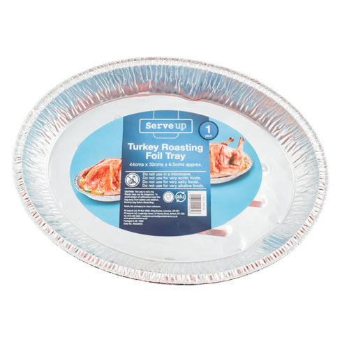 Large Turkey Roasting Foil Food Tray 1 Pack Food Storage FabFinds   
