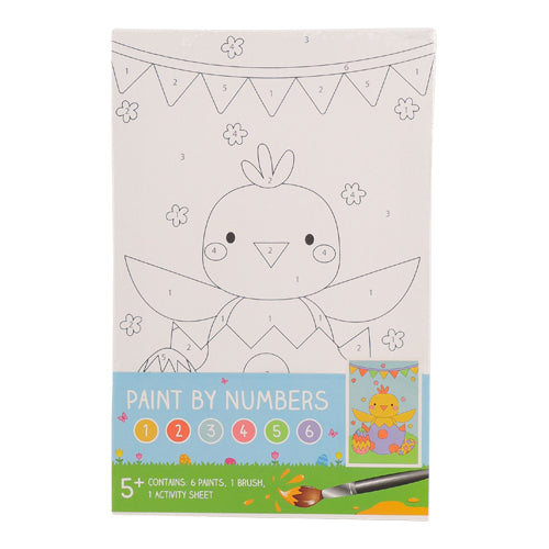 Paint By Numbers Easter Activity Canvas Assorted Designs Arts & Crafts FabFinds Chick  