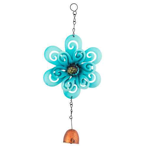 Roots & Shoots Flower Wind Chime Assorted Colours Garden Decor Roots & Shoots Blue  