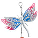 Roots & Shoots Dragonfly Windchime Garden Decoration Assorted Colours Garden Decor Roots & Shoots Pink & blue  
