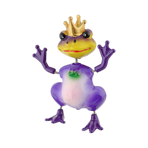 Roots & Shoots Funny Frog Garden Decoration Assorted Colours Garden Ornaments Roots & Shoots Purple  