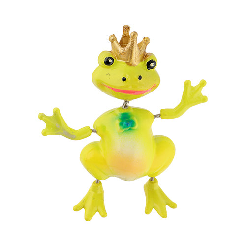 Roots & Shoots Funny Frog Garden Decoration Assorted Colours Garden Ornaments Roots & Shoots Yellow  