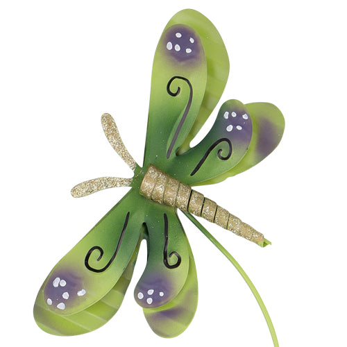 Roots & Shoots Dragonfly Stake Garden Decoration Assorted Colours Garden Decor Roots & Shoots Green  