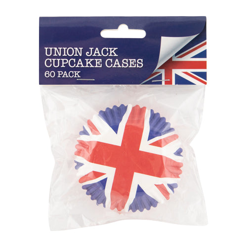 Union Jack Cupcake Cases 60 Pack FabFinds