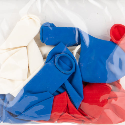 Union Jack Coloured Balloons 15 Pack  FabFinds   
