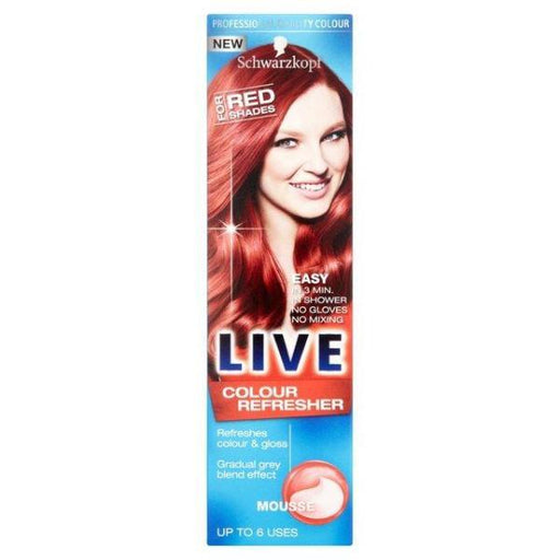 Schwarzkopf Live Colour Refresher Red Shades Mousse Hair Dye schwarzkopf   