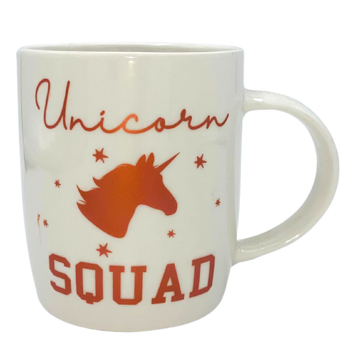 Rose Gold and White Unicorn Squad Mug Mugs FabFinds   