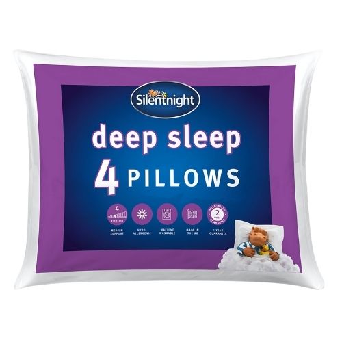 Silentnight Deep Sleep Pillows 4 Pack Pillows Silentnight   