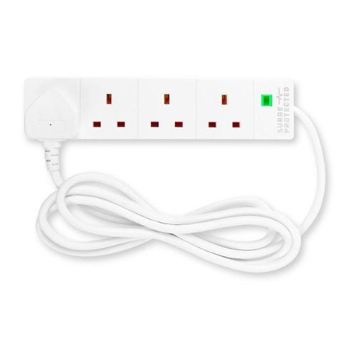 4 Way Surge Protected Extension Lead 2m Extension Cords FabFinds   