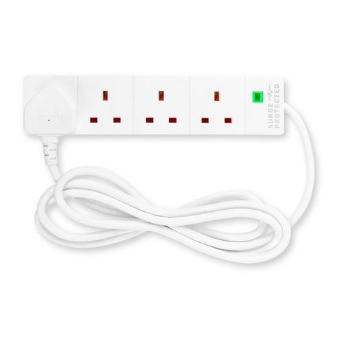 Hyundai Surge Protected 4 Way Extension Lead With USB 2M