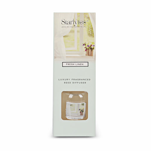 Starlytes Luxury Fragranced Reed Diffuser Fresh Linen 50ml Diffusers Starlytes   
