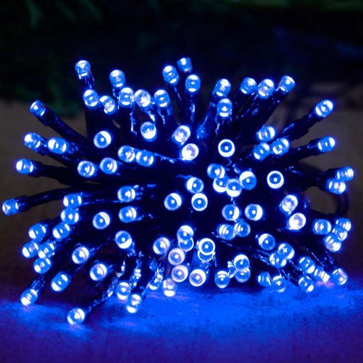 50 Blue LED Solar Fairy Lights Home Lighting FabFinds   