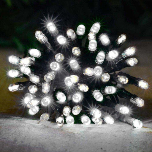 50 White LED Solar Fairy Lights Home Lighting FabFinds   