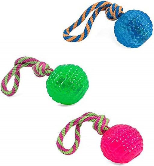 Petface Toyz Chew and Bouncy Rope Ball for Dogs Dog Toy Petface   