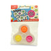 Fidget Pop 'n' Spin 2in1 3 Pops Fidget Toy Assorted Colours Toys FabFinds White Spinner Orange/Yellow/Pink  