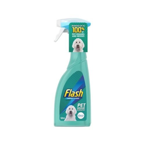 Flash Pet Spray Surface Cleaner Odour Eliminator 500ml Pet Cleaning Supplies Flash   