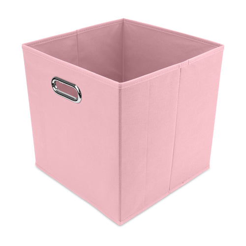 Home Collection Cube Storage With Handle 30cm Storage Boxes Home Collection Pink  
