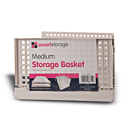 Smart Storage Folding Medium Storage Basket 45cm Storage Baskets FabFinds   