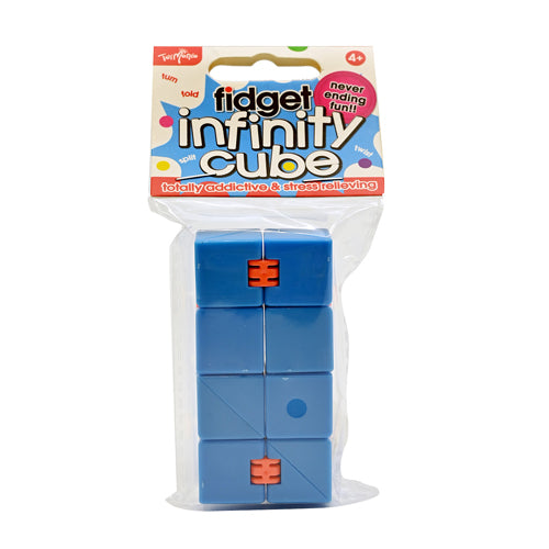 Fidget Infinity Cube Assorted Colours Toys Toy Mania Blue  