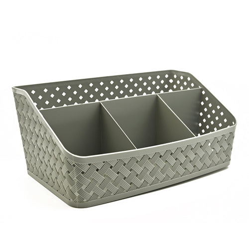 Large Home Collection Multi-Compartment Organiser Assorted Colours Storage Baskets Home Collection Grey  