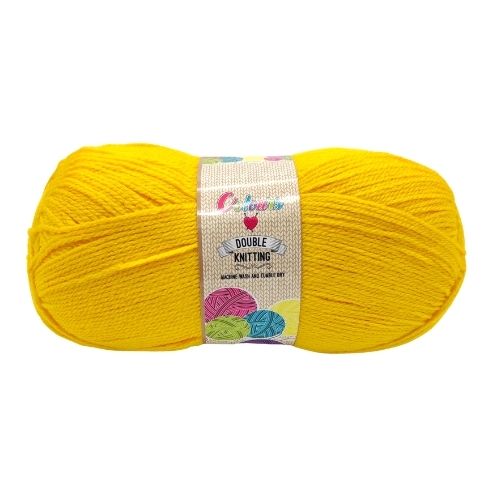 Colours Double Knitting Yarn Bright 150g Knitting Yarn & Wool FabFinds Mustard  