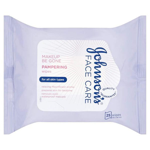 Johnson's Face Care Makeup Be Gone Pampering Wipes Moonflower Face Wipes johnson's   