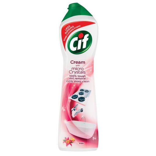 CIF Cream Pink Flower Surface Cleaner 500ml Multi purpose Cleaners Cif   