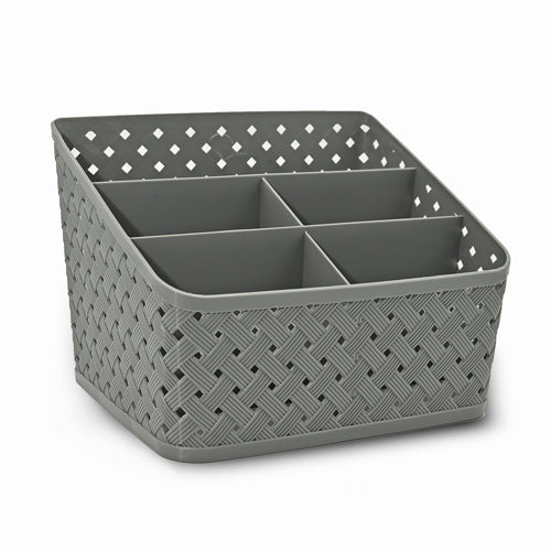 Medium Home Collection Multi-Compartment Organiser Assorted Colours Storage Baskets Home Collection Grey  