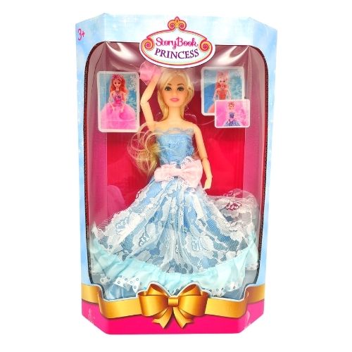 Story Book Princess Doll 28cm Dolls & Accessories FabFinds Blue  