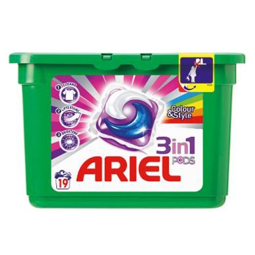 Ariel 3 In 1 Colour & Style Laundry Detergent Pods 19W Laundry - Detergent Ariel   