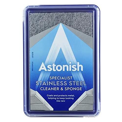 Astonish Specialist Stainless Steel Cleaning Paste + Sponge 250g Multi purpose Cleaners Astonish   