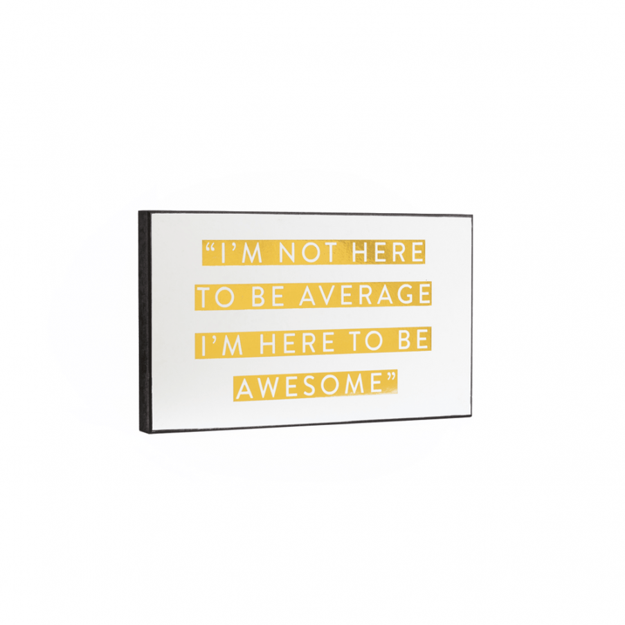 Awesome Not Average Plaque — FabFinds