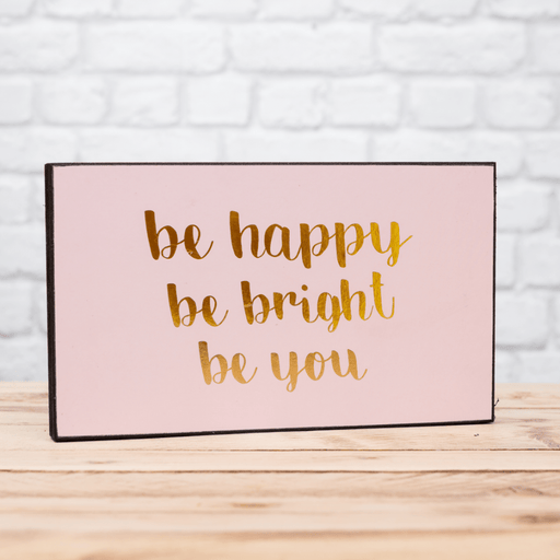 Be Happy Minimal Decor Plaque Home Decoration FabFinds   