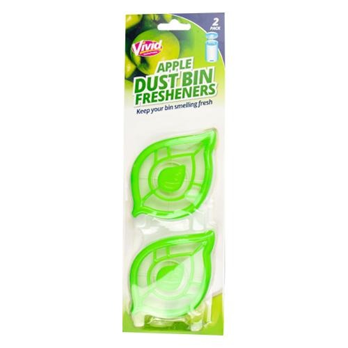 Vivid Dust Bin Fresheners 2s In Assorted Scents Bin Cleaners & Accessories Vivid Apple  