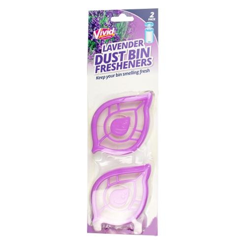 Vivid Dust Bin Fresheners 2s In Assorted Scents Bin Cleaners & Accessories Vivid Lavender  