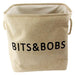 Ari Large Storage Bags Assorted Colours & Slogans Storage Baskets FabFinds Natural - Bits & Bobs  