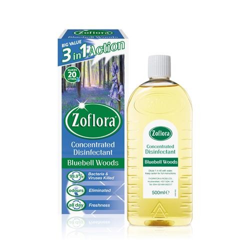 Zoflora Bluebell Woods Disinfectant 500ml Disinfectants Zoflora   